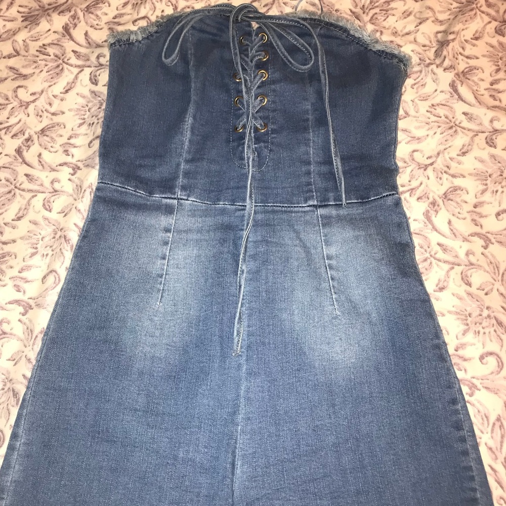 Denim Romper